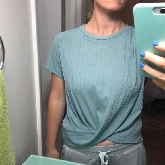 Blue ribbed top - Picture 5 of 5